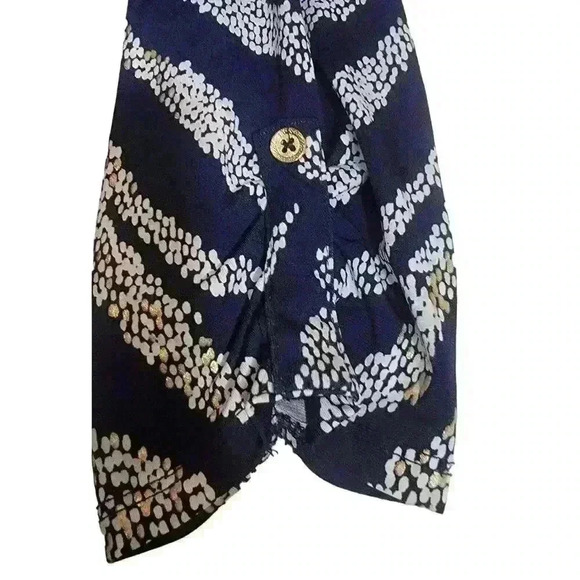 JM Collection Top Womens Medium Animal Print Embellished Career Office Blouse - Picture 10 of 16